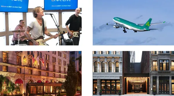 (Clockwise from top left: Photos via Nashville International Airport, Aer Lingus, Nashville Business Journal, Marriott)